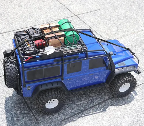 Vista 6 de OGRC 1/8 1/10 RC Crawler - Correa elástica cinética para cabrestante con ganchos, cuerda de escape, gancho de remolque de rescate para TRX4 Axial