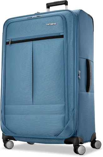 Vista 29 de Samsonite Element 3-PC Soft Side 21/25/29 (De Mano, Mediano, Grande a Cuadros), Ligero Expandible Equipaje Set 2 Bolsillos Delanteros y Laterales