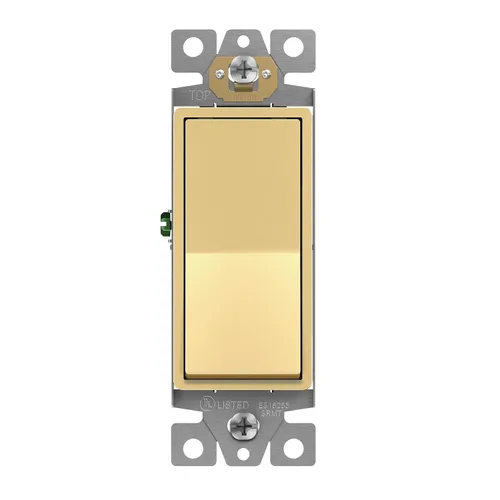 Vista 16 de ENERLITES Interruptor de luz de paleta decorativa de 3 vías, acabado brillante, un solo polo o tres vías, 3 cables, tornillo de puesta a tierra