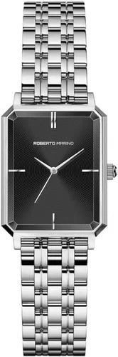Vista 17 de Roberto Marino RM1982 Reloj de Lujo para Mujer Rectangular en Oro – Movimiento de Cuarzo Japonés, Diseño Vintage de Acero Inoxidable, Esfera RM1931