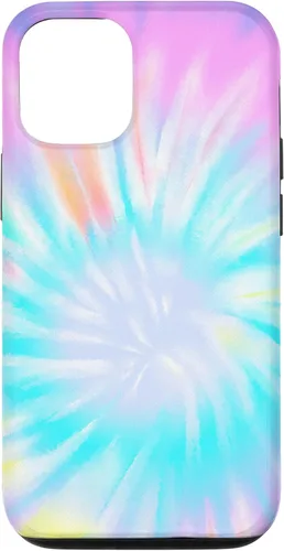 Vista 26 de iPhone 16 Tie Dye Colorful Rainbow Swirl Abstract Design Case