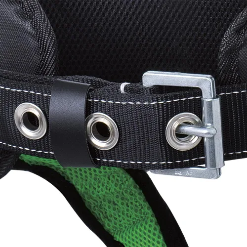 Vista 4 de Peakworks Arnés de seguridad acolchado de cuerpo completo con protección contra caídas con soporte de espalda, cinturón de posicionamiento, anillos