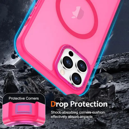 Vista 475 de Anuck - Funda magnética para iPhone 11 compatible con MagSafe, carcasa trasera mate translúcida dura, borde de TPU, delgada, resistente a impactos