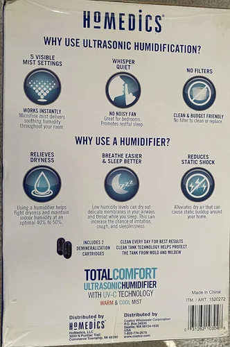 Vista 3 de Humidificador ultrasónico TotalComfort® con tecnología UV-C y control remoto