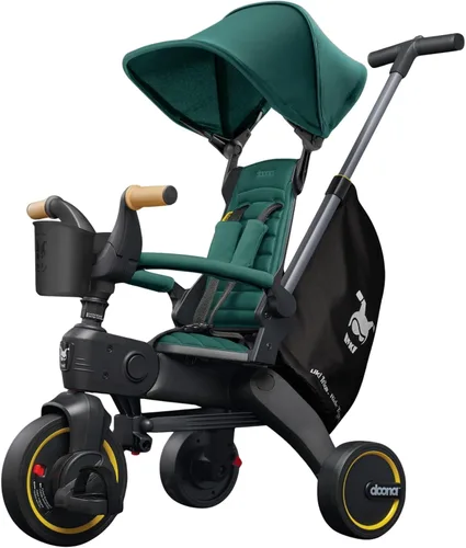 Vista 7 de Doona Liki Trike S3, Desert Green - Triciclo compacto 5 en 1 plegable, apto para niños de 10 a 36 meses Verde desierto