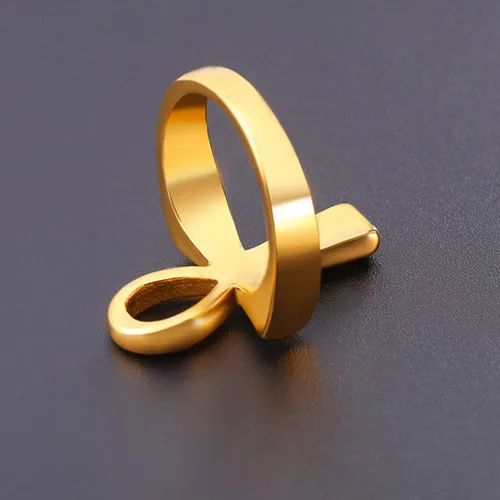 Vista 4 de U7 Jewelry Ankh Rings Ancient Egyptian Eye of Ra Horus Ring Stainless SteelGold PlatedBlack Color Egypt Symbol Rings for Men Women
