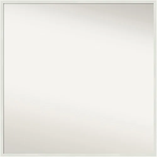 Vista 54 de Amanti Art Espejo de baño blanco para sobre el fregadero, 22 x 45 pulgadas, espejo de tocador rectangular blanco Lucie, marco de madera moderno