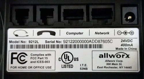 Vista 4 de Allworx Teléfono IP 9212L (renovado)