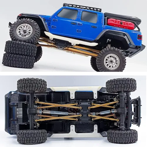 Vista 4 de 1/24th RC eje de transmisión de acero CVD 38+2.520 in eje de transmisión para Axial SCX24 Gladiator AXI00005 Crawler Car