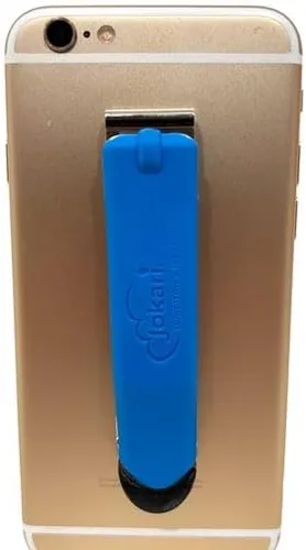 Vista 7 de Jokari Soporte universal para teléfono manos libres. Clip de cinturón montado con adhesivo ultra fuerte y agarre para el dedo para un fácil uso