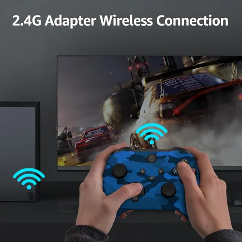Vista 6 de IWGAME Wireless Controller for X-BOX, Gaming Controller Support Turbo3.5MM Audio JackDual Vibration, Controller Compatible with X-BOX One One SX