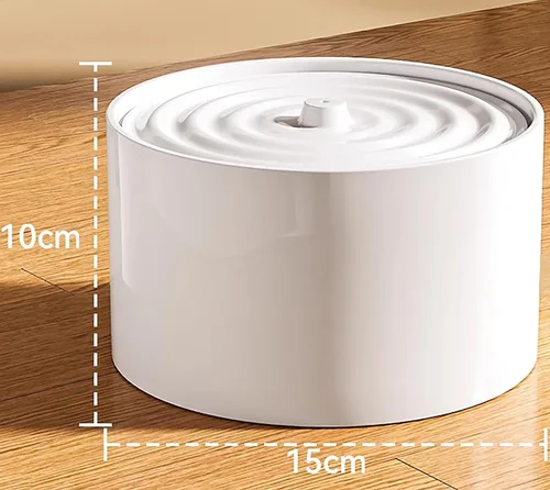 Vista 3 de Fuente de agua de cerámica para gatos, 1L/33.82 onzas, fuente de cerámica para gatos, dispensador de agua para perros, fuente para mascotas