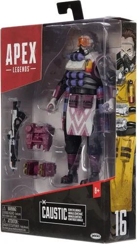 Vista 10 de Electronic Arts Apex Legends - Figura de acción cáustica coleccionable de 6 pulgadas, rara: piel geométrica de anomalías