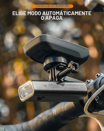 Vista 6 de ROCKBROS Luz de bicicleta de 400/1000LM compatible con faros delanteros