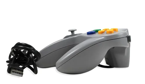 Vista 3 de 3rd Party Classic Retro N64 Bit USB Wired Controller for PC and MAC - Grey