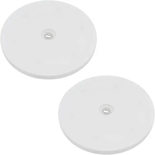 Vista 23 de 4 Piezas Negro 2 pulgadas Acrílico Lazy Susan Organizador Giratorio de Mesa con Rodamientos - Placa Giratoria Redonda para Estante de Especias