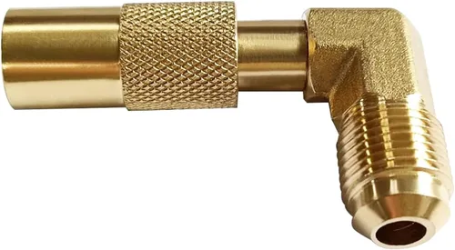 Vista 7 de Propane Straight Adapter with 1/4 inch RV Quick Connect Fitting Fit for Blackstone Tabletop Griddle 17 Inch and 22 Inch
