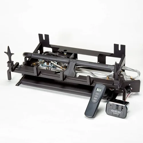 Vista 15 de Duluth Forge DLS-30R-2 Juego de troncos de chimenea sin ventilación de combustible dual con control remoto, uso con gas natural o propano líquido