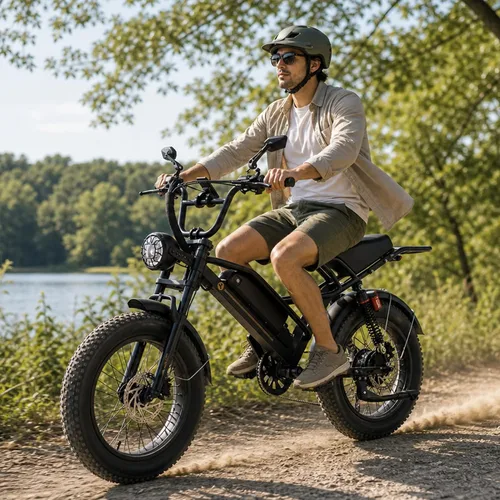 Vista 13 de Jasion YR20Pro Electric Bike,3000W Peak,Max 90 Miles & 38MPH,5 Riding Modes Set-2 Blanco