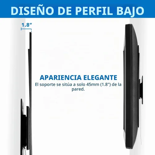 Vista 7 de Mount-It! Soporte de pared giratorio de horizontal a vertical para TV Soporte de TV vertical empotrado con rotación de 360 grados Se adapta a