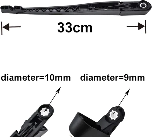 Vista 3 de Rear Wiper Blade & Arm Set Kit, For Opel Zafira B MK2 2005-2014 Rear Wiper Arm