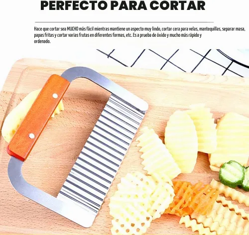 Vista 5 de peicees 2pcs acero inoxidable Wavy & Straight Jabón Moho Molde Cortador de Pastel Herramientas de Corte Set
