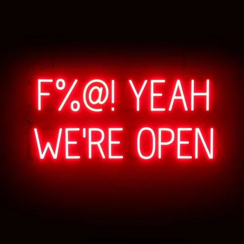 Vista 12 de SpellBrite Letrero LED Neon OPEN para negocios - Azul, 17" x 6