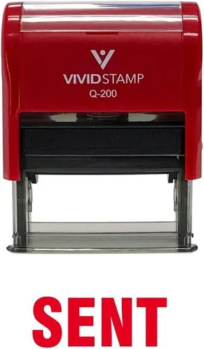Vista 14 de Sent Self Inking Rubber Stamp (Black Ink) - Medium 2 Pack Negro