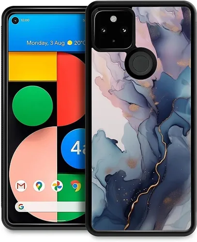 Vista 265 de Compatible con Google Pixel 4A 5G Mobile Case Creative Acrylic Panel trasero Silicona Protección Grip especialmente diseñado para Google Pixel 4A 5G