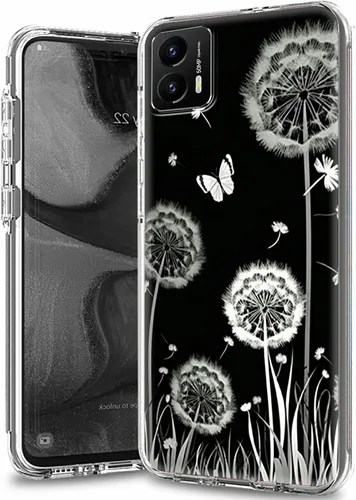 Vista 9 de Funda transparente para Motorola Moto G 5G 2023 con patrón de ciervo de bandera estadounidense para mujeres y hombres, doble capa híbrida de TPU