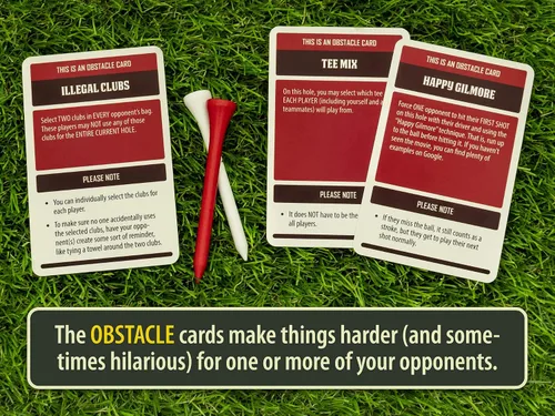 Vista 5 de Tarjetas para golfistas: haz que el golf sea aún más divertido con este juego de cartas en el campo