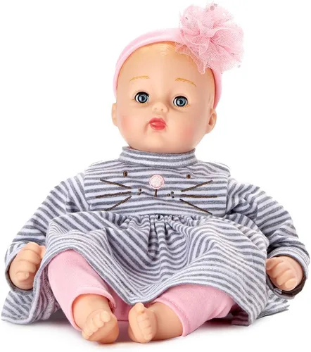 Vista 11 de Madame Alexander Huggums de cuadros lavanda de 12 pulgadas, tono de piel medio