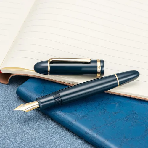 Vista 8 de Jinhao X159 - Juego de 4 bolígrafos estilográficos acrílicos de colores surtidos, tamaño 8, punta media, diseño clásico, pluma de escritura suave