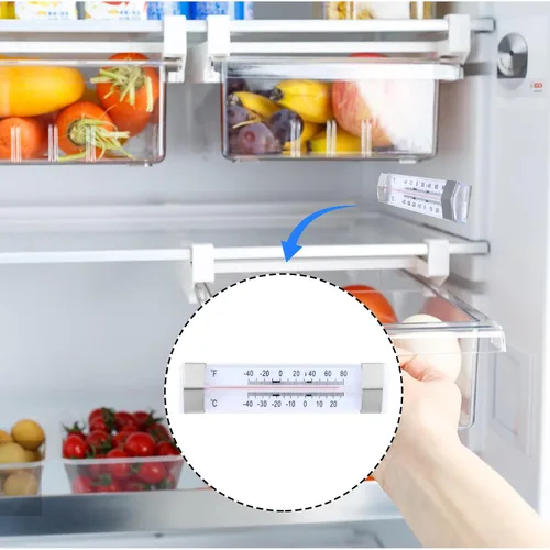 Vista 6 de Termómetro de cocina para congelador, termómetros para nevera, termómetros para congelador, termómetro para cocina, restaurante, decoración del hogar
