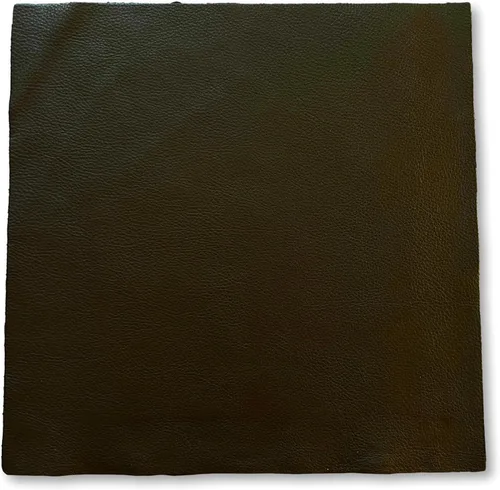 Vista 18 de Cuero de vaca de grano natural: piezas de cuero precortadas de 12'' x 12'' (negro, 1 pieza)