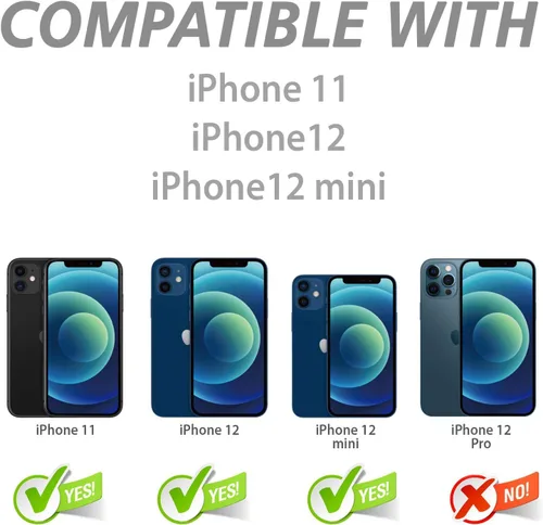 Vista 2 de CloudValley Protector de cámara trasera compatible con iPhone 12/12 Mini/11, aleación de aluminio, cobertura completa y lente de cámara de película