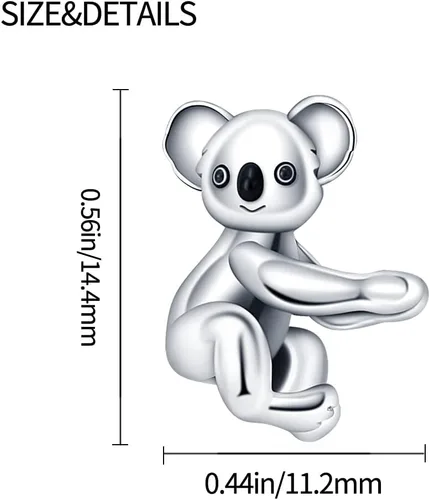 Vista 3 de TINSLO Christmas Theme Charm fits Pandora Bracelets, 925 Sterling Silver Pendant for Women Girls Christmas Gifts for Women Charm for Bracelet and