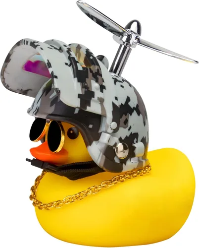 Vista 13 de wonuu - Adornos de goma para coche, diseño de pato, color amarillo