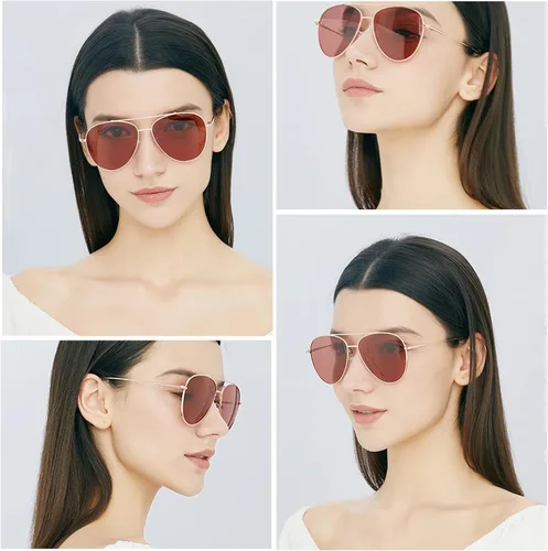 Vista 3 de Gafas de aviador Outray unisex, con visión nocturna, polarizadas