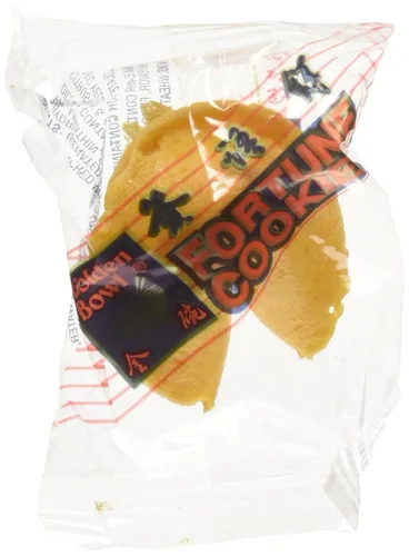 Vista 2 de Golden Bowl Fortune Cookies, sabor cítrico, galletas envueltas individualmente, paquete a granel, 400