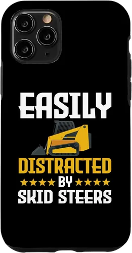 Vista 13 de Funda divertida para iPhone 12 Pro Max para maquinaria de construcción de controlador de minicargadora