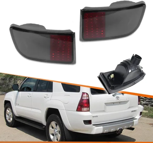 Vista 12 de ADIIL 2 luces reflectoras de parachoques inferior secuencial LED de lente Lente roja LED roja