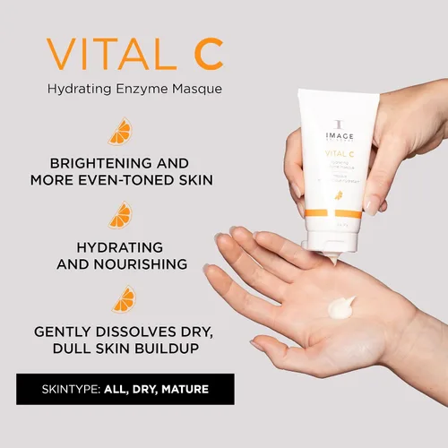 Vista 2 de Imagen mascarilla facial hidratante de vitamina C de 2 onzas