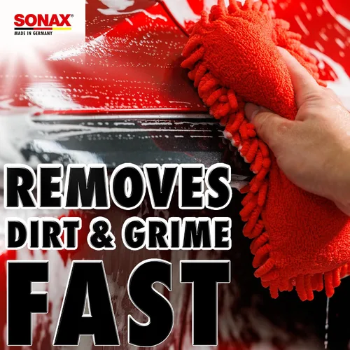 Vista 2 de SONAX Esponja de lavado de microfibra – Esponja de lavado de coche sin arañazos, microfibra ultrasuave, alta absorción de espuma, segura
