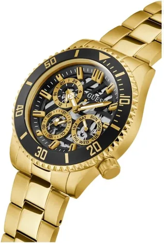 Vista 8 de GUESS Reloj de 1.772 in para hombre Tono Dorado/Tono Dorado/Negro