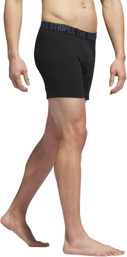 Vista 4 de adidas Calzoncillos tipo bóxer de algodón elástico para hombre (paquete de 4)