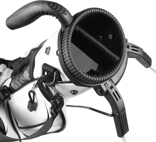 Vista 2 de Orlimar Pitch 'N Putt Elite - Bolsa de golf de piel sintética con soporte Synthetic Leather, Lightweight, Small, Carry Handle, Rain Hood Cover