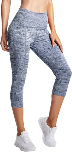 Vista 7 de NELEUS Pantalones de entrenamiento de cintura alta con control de abdomen para mujer