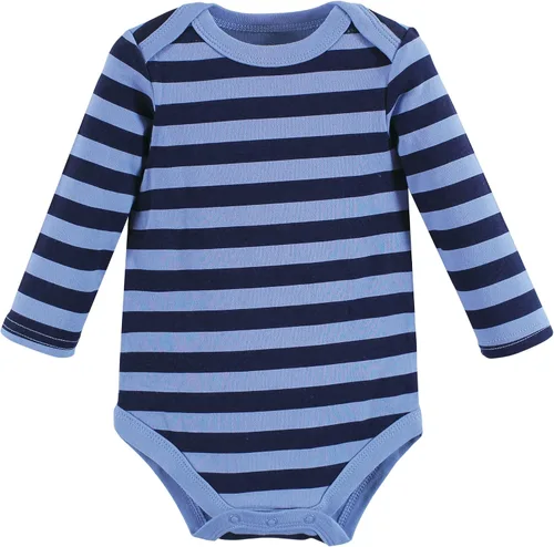 Vista 4 de Hudson Baby Body unisex de algodón de manga larga, para bebé