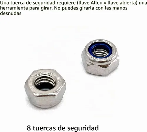 Vista 7 de Kit de accesorios para cabecero y estribo - Tuercas y pernos de acero Longitud: 3 pulgadas